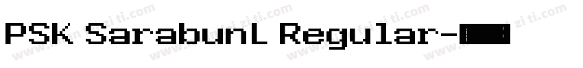 PSK SarabunL Regular字体转换